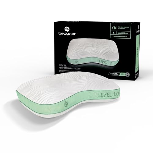 Bedgear Level Cuddle Cooling Pillow, 1.0 Firm, Side Sleepers