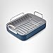 Caraway Roasting Pan - 16x13” Roasting Pan with Rack - Non-Stick Ceramic Coated - Non Toxic, PTFE & PFOA Free - Oven Safe & Compatible with All Stovetops - Navy