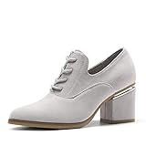 Vielseitig: Diese Schnürhalbschuhe für Damen eignen sich für Verabredungen, Hochzeiten, die Arbeit und praktisch jede Gelegenheit dazwischen. Lässt sich mühelos zu Kleidern, Röcken, Jeans oder Hosen mit weitem Bein tragen.