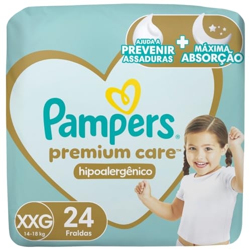 Fralda Pampers Premium Care Tamanho XXG 24 Unidades