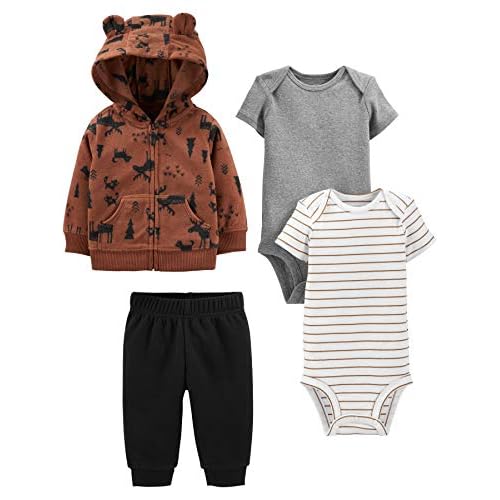 Simple Joys by Carter’s baby-boys 4-piece Jacket, Pant, and Bodysuit Set