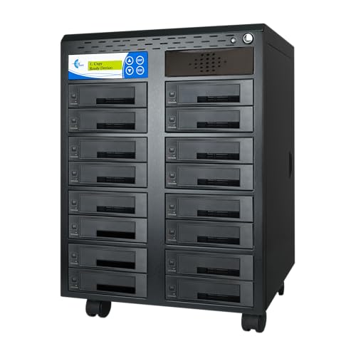 EZ Dupe SATA II Hard Drive / SSD Duplicator & Sanitizer - Leopardo 1 to 16 HDD Cloner 300MB/s