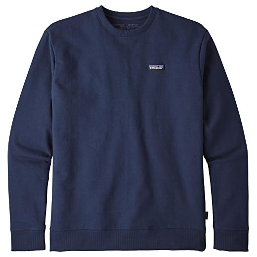 Patagonia herr P-6 etikett uppriktig crew-tröja P-6 etikett uppriktig crew-tröja klassisk marinblå Large