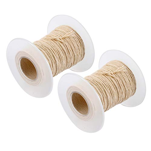 2 rollos de mecha de algodón para hacer velas