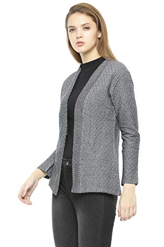 Image of Frenchtrendz Womens's CTN Fleece Shrug(Diamond Jacquard, XS-4XL)