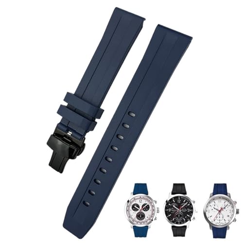 Bracelet étanche en silicone pour Tissot PRC200 avec boucle papillon