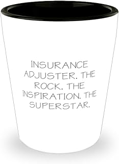 INSURANCE ADJUSTER Insurance adjuster Shot Glass, Funny Insurance adjuster Gifts, Ceramic Cup For Coworkers from Team Leader