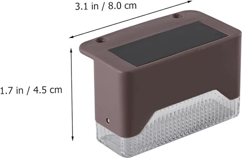 Miniatura 4 de Uonlytech 12 juegos de luces de barandilla de luz exterior de luces solares para exteriores, luces solares decorativas para exteriores, luces