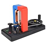 EUDAX DIY Dynamo Lantern Educational STEM Building Toy,Labs Demonstration Motor Activity Teaching Model Hand Cranked Power Electricity DC Electric Generator Physical Science Experiment Education