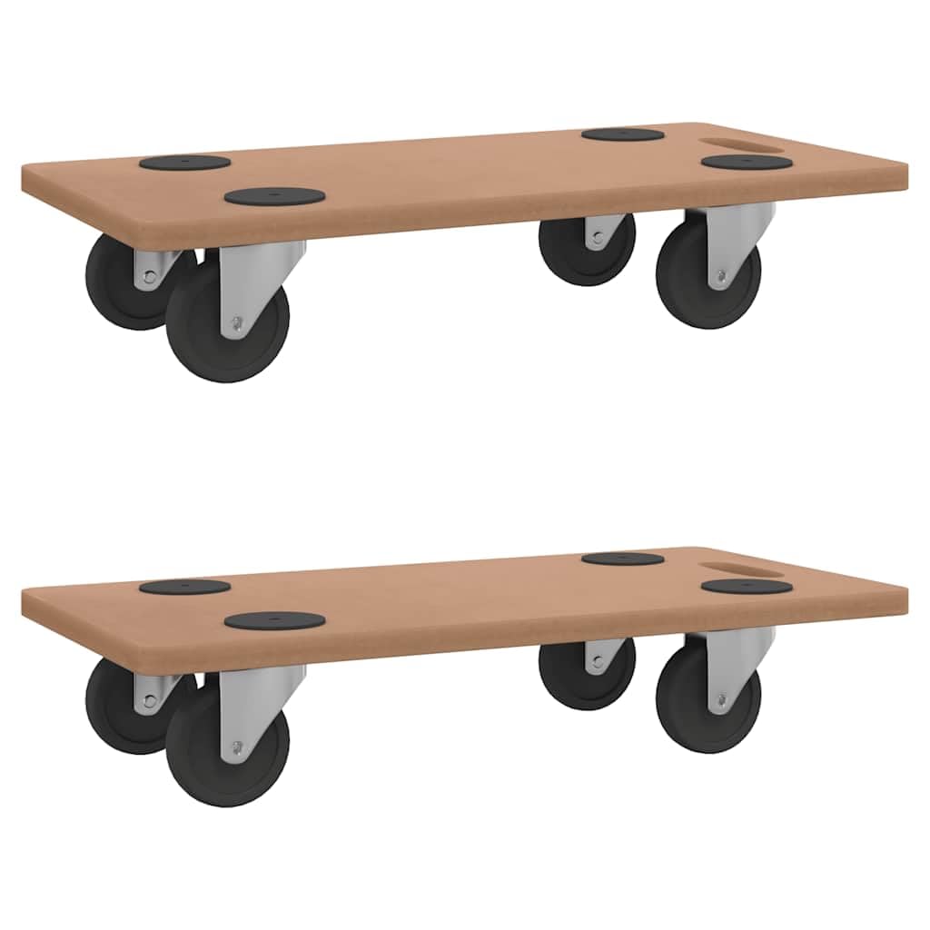 vidaXL Pedane 2 pz Rettangolari in Legno Multistrato