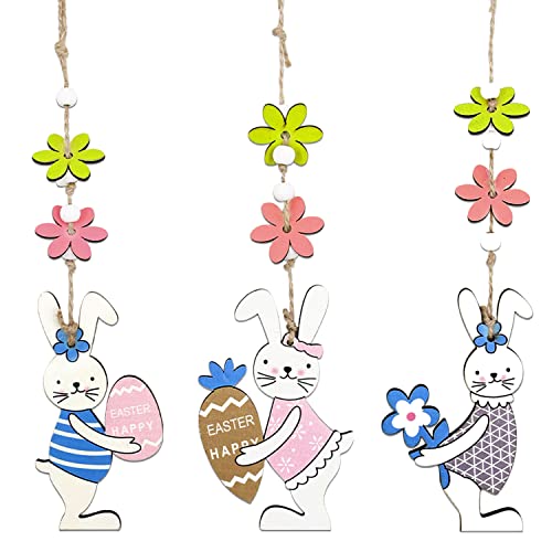 Le Lapin de Pâques en Bois Décoration de Pâques Deco de Paques Lapin Ornements en Bois de Pâques Decoration de Paques Lapin Deco Paques Pâques Lapin en Bois pour La Décoration et Les Cadeaux Cover