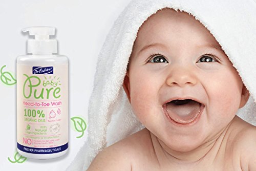 Dr. Fischer Pure Baby Shampoo And Body Wash With 100% Organic Oils & 97% Natural Origin Ingredients For Sensitive Skin Care Of Newborns Toddlers And Adults - Head To Toe (13.5 Oz) #TOP7