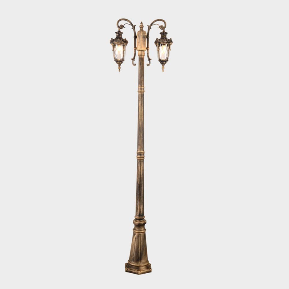 Street Lights Fashion Outdoor Lawn Glass Lantern Table Lamp European Garden Landscape Wall Pillar Post Light Aisle Balcony Watertight Sconce (Street Lamp)