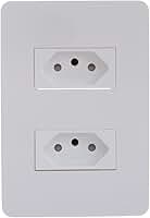 Conjunto 2 Tomadas Branco 2P+T 10A Branco Orion S71322104, Schneider Electric