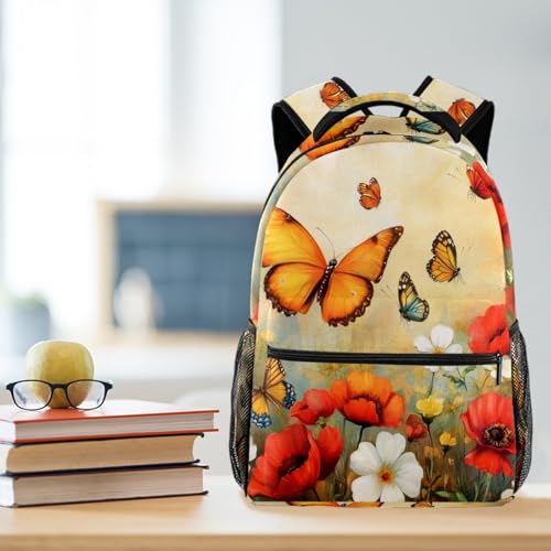 Sac à dos de voyage multicolore avec porte-bouteille ergonomique