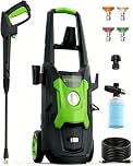 NEW Electric Pressure Washer, 4500 PSI 2.8 GPM Power Washer with Foam Cannon, High Pressure Car Washer Machine with 23ft Hose and 4 Nozzles for Driveway, Patio, Fence and RV Cleaning
