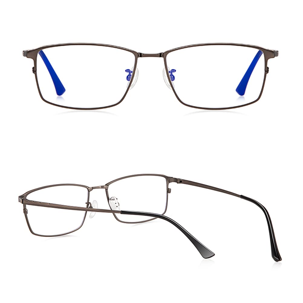 RICCIE Ultraligeras de Titanio para Hombres Gafas de presbicia, monturas Negocios de Resina asférica Lentes/Anti-radiación Gafas Lectura dioptrías +1,0 a +3,0,02,+2.75