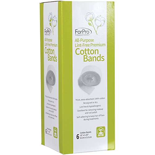 ForPro AllPurpose LintFree Premium Cotton Bands, 100 Cotton, Lint