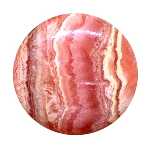 Cabochon rhodochrosite naturelle 25mm de qualité gemme supérieure pour bijoux d'exception