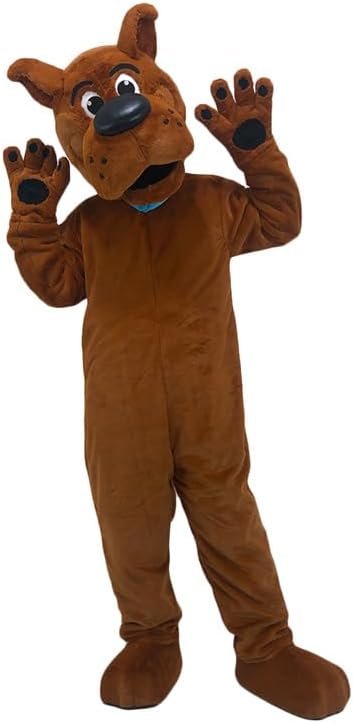 Brown dog Cartoon Mascot Costume Adult Cosplay