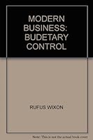 MODERN BUSINESS: BUDETARY CONTROL B000H5BH3W Book Cover