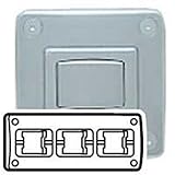  LEGRAND 085558 - PLAQUE SAGANE ROC - HORIZONTALE - 3 POSTES
