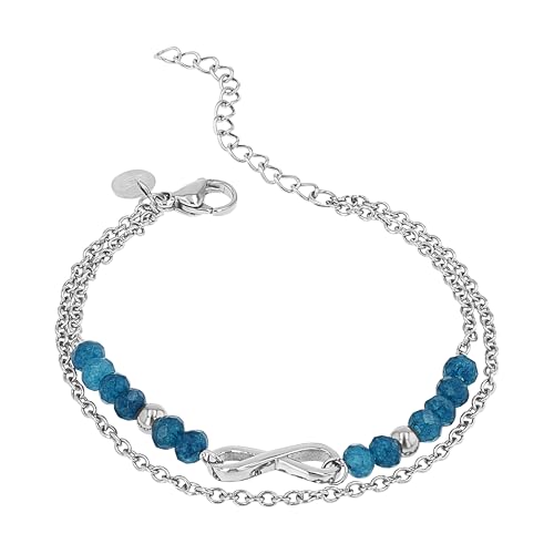 Bracelet femme acier inoxydable argenté TOM TAILOR anti-ternissement motif infini