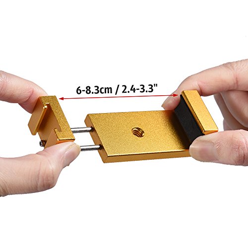 Docooler Andoer Telefone Tripé Suporte Adaptador Suporte Clipe Com Cold Shoe Para Iphone X 8 7 6 S 6