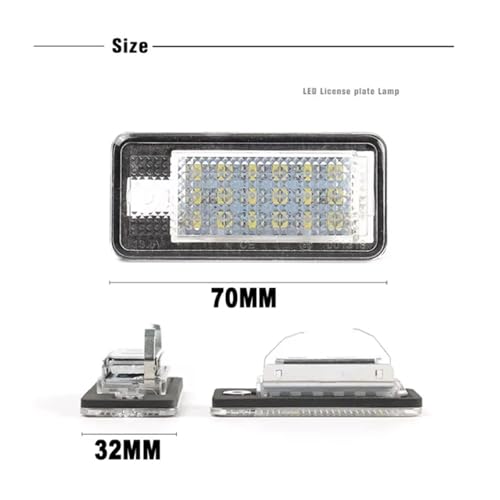 Accesorios para automóvil: luz de matrícula para A4 B6 B7 contra fallos de iluminación 3