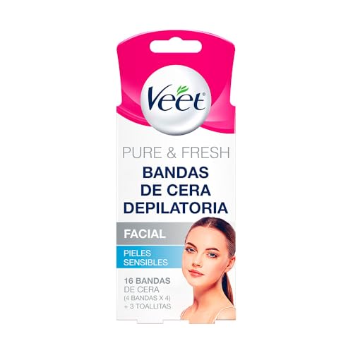 La mejor comparación de Compras cerafit favoritos de las personas. 39 Veet Pure & Fresh, Bandas de Cera Depilatoria, Rostro, Piel Sensible, 16 piezas