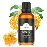 Poven 金木犀 精油 50ml 天然100％ 金木犀エッセンシャルオイル ナチュラル アロマオイル アロマディフューザー／加湿器用 Osmanthus Essential Oil フローラル系