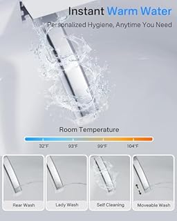 Smart Toilet, Bidet Toilet with Premium Comfort Design, Wireless Remote Control, Auto Open/Close Lid, Instant Warm Water, Heated Seat & Warm Air Dryer, Elongated Fit, Luxury Japanese Toilet Experience