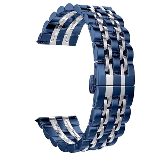 Bracelet de montre en métal premium avec boucle papillon invisible