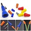 AFUNTA 2 PCS Wire Twisters Tool for Drill, Wire Connectors Wire Nut Twisters Wire Twisting Connector Socket with 50 PCS Insulating Wire Caps