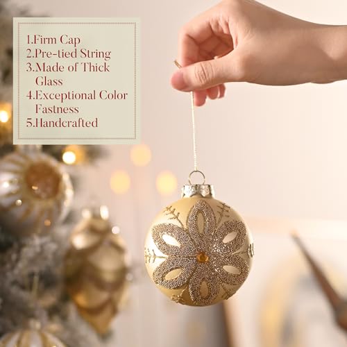 Décorations de Noël en verre dans leur coffret cadeau idéal pour les fêtes - 6