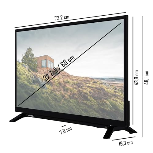 TOSHIBA 32W2263DG 32 Zoll Fernseher/Smart TV (HD Ready, HDR, Netflix/Prime Video, Triple-Tuner, Dolby Audio), Schwarz – Bild 4