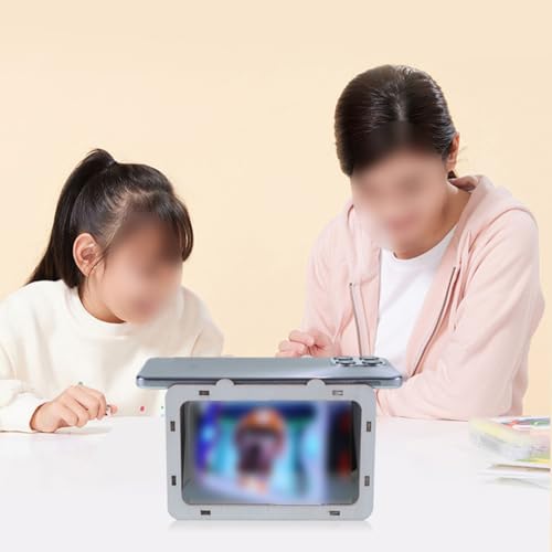 Nicear Hologrammprojektor, tragbarer kleiner holografischer Telefonprojektor, Handy-Hologrammhalterung, Heimkino-Theater für Heimkino-Unterhaltung