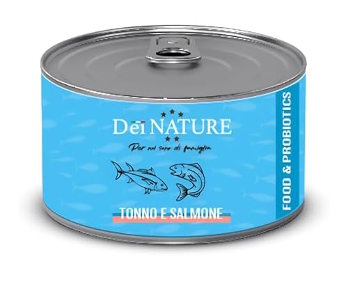 Dei NATURE Filetes de atún y salmón, alimento húmedo natural para perros, 24 latas de 85 g de alta digestibilidad apto para perros sensibles