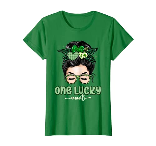 Mujer One Lucky Aunt Día de San Patricio 2023 Mujer San Patricio Camiseta