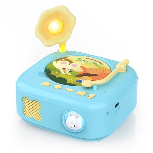 HOMESTEC Montessori Story Toys Music Player Toy for Toddlers Age 2-4, Baby Kids Record Player Montessori Toys for 1 Year Old Kid Educational Learning Sensory Toddler Girl Boy Toy, Music Gifts