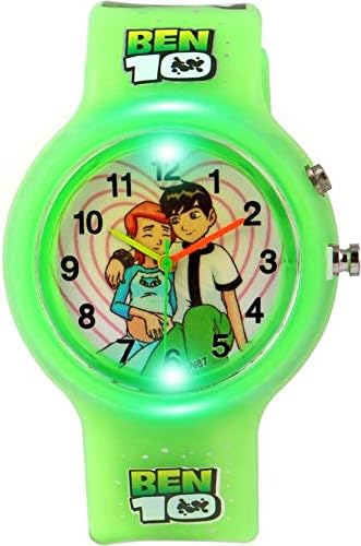 HILY Analogue Boy's Watch (White Dial Green Colored Strap)