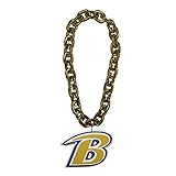 Aminco NFL Baltimore Ravens Team Fan Chain, Gold