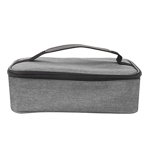 Compact Insulated Lunch Box Thermal Lunch Bag for Women and Men Portable Soft Bag Mini Cooler with Handle 3.2L Capacity Reusable Small Lunch Box Set(gray)