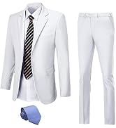 Datysum Men's 2-Piece Prom Tuxedo Suit Set with Tie