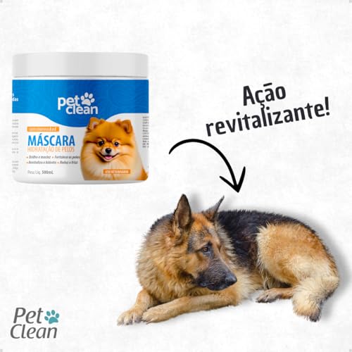 Máscara de Hidratação Soft Line Pet Clean para Pelos Ressecados Longos Revitalizante com Silicone Fi