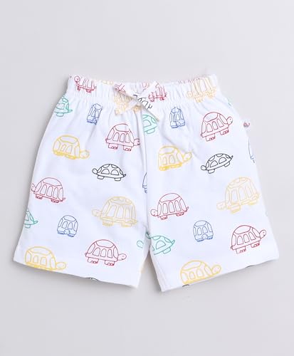 Image of BUMZEE Sky Blue & White Boys Shorts Pack of 3 (Peb9221)