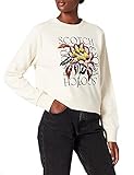 Cuello redondo Scotch & Soda Regular Crewneck Sweat with Embroidery Sudadera, Off White 0001, XL para Mujer