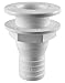 SEAFLO 2” Thru Hull Fitting Marine Boat, Polypropylene, Plastic Drain Overflow Connector, Corrosion Resistant Saltwater Safe, Transom Mount, Bilge Port Deck Outlet, 4-Year Warranty (White, 5-Pack)