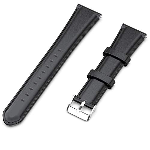 Disscool Replacement Bands For Nokia Withings Steel Hr/Nokia Steel/Nokia Steel Hr(40Mm), 20Mm Width Soft Genuine Leather Strap For Nokia Withings Steel Hr(Leather Black) #TOP4