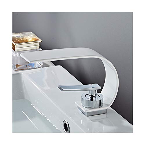 Robinet de Bassin en Cascade avec Mitigeur Eau Chaude et Froide Intégré